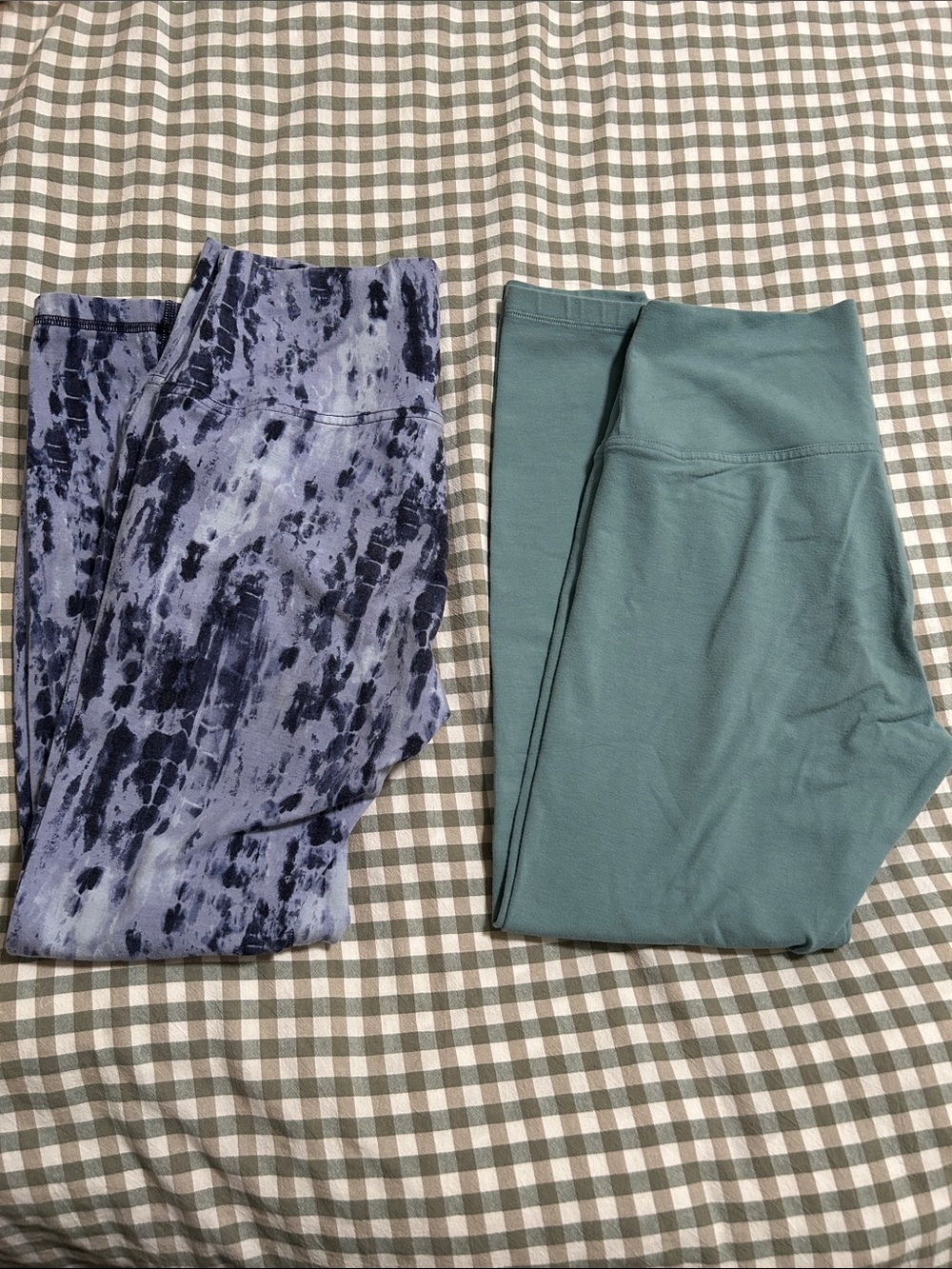 Old Navy Women’s High-Waist Active Leggings - Blue Tie-Dye & Teal